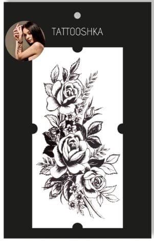 Тату &amp;quot;Гілочка із трояндами&amp;quot;, фото - 2