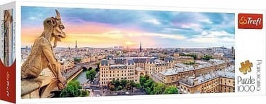 Пазли - (1000 елм. Панорама) - &amp;quot;Вид з собору Нотр-Дам де Парі&amp;quot;