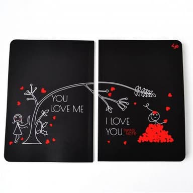 Блокнот TM Profiplan &amp;quot;Twins series&amp;quot; love you, А5