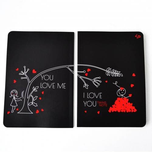 Блокнот TM Profiplan &amp;quot;Twins series&amp;quot; love you, А5, фото - 1