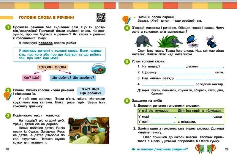 Українська мова та читання. Навчальний посібник для 2 класу ЗЗСО (у 6-ти частинах). Частина 6, фото - 3