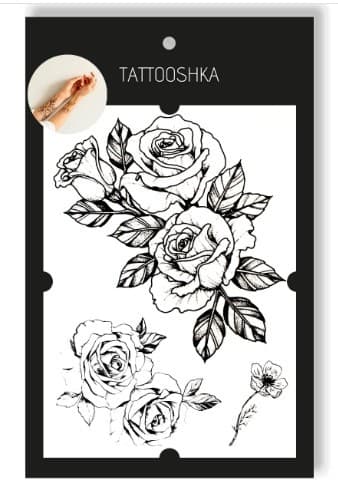 Тату &amp;quot;Трояндова гілочка&amp;quot;, фото - 2