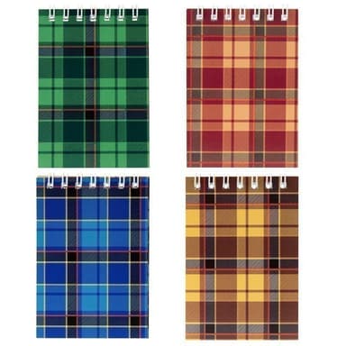 Блокнот на спiралi, А7, 48 арк.,кліт., асорті D8014-01