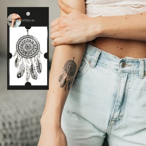 Тату &amp;quot;Ловець снів з пір'ям&amp;quot;, фото - 1