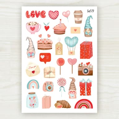 Стікер лист з наклейками Set 79 &amp;quot;Кохання&amp;quot;