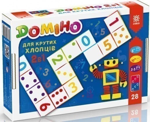 Гра Доміно 2в1 для крутих хлопців, фото - 1