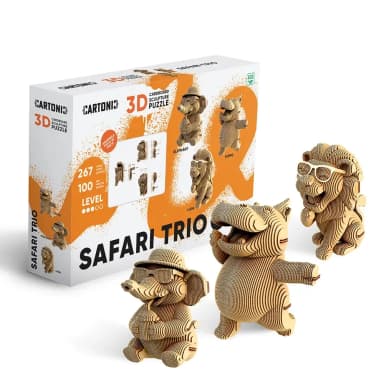 Картонний конструктор "Cartonic 3D Puzzle SAFARI TRIO"