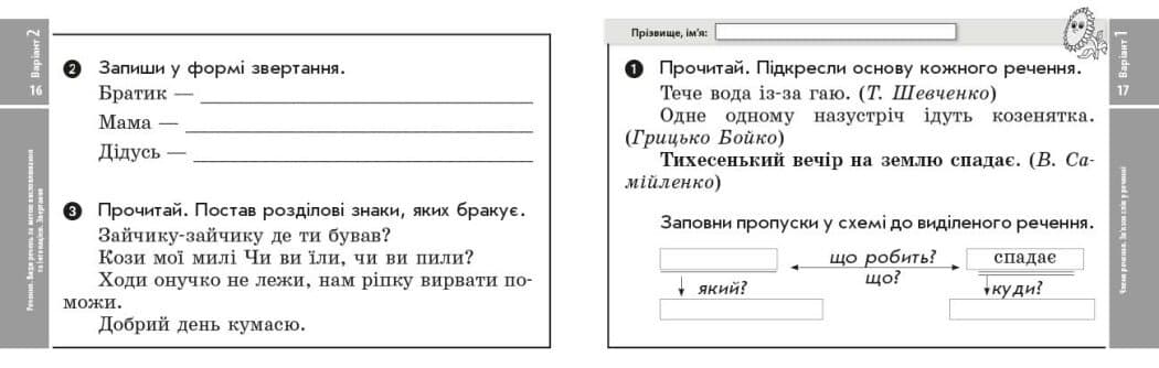 НУШ ДИДАКТА Українська мова та читання. 3 клас. Експрес-перевірка до підручника М. Вашуленка, Н. Васильківської, С. Дубовик, фото - 2