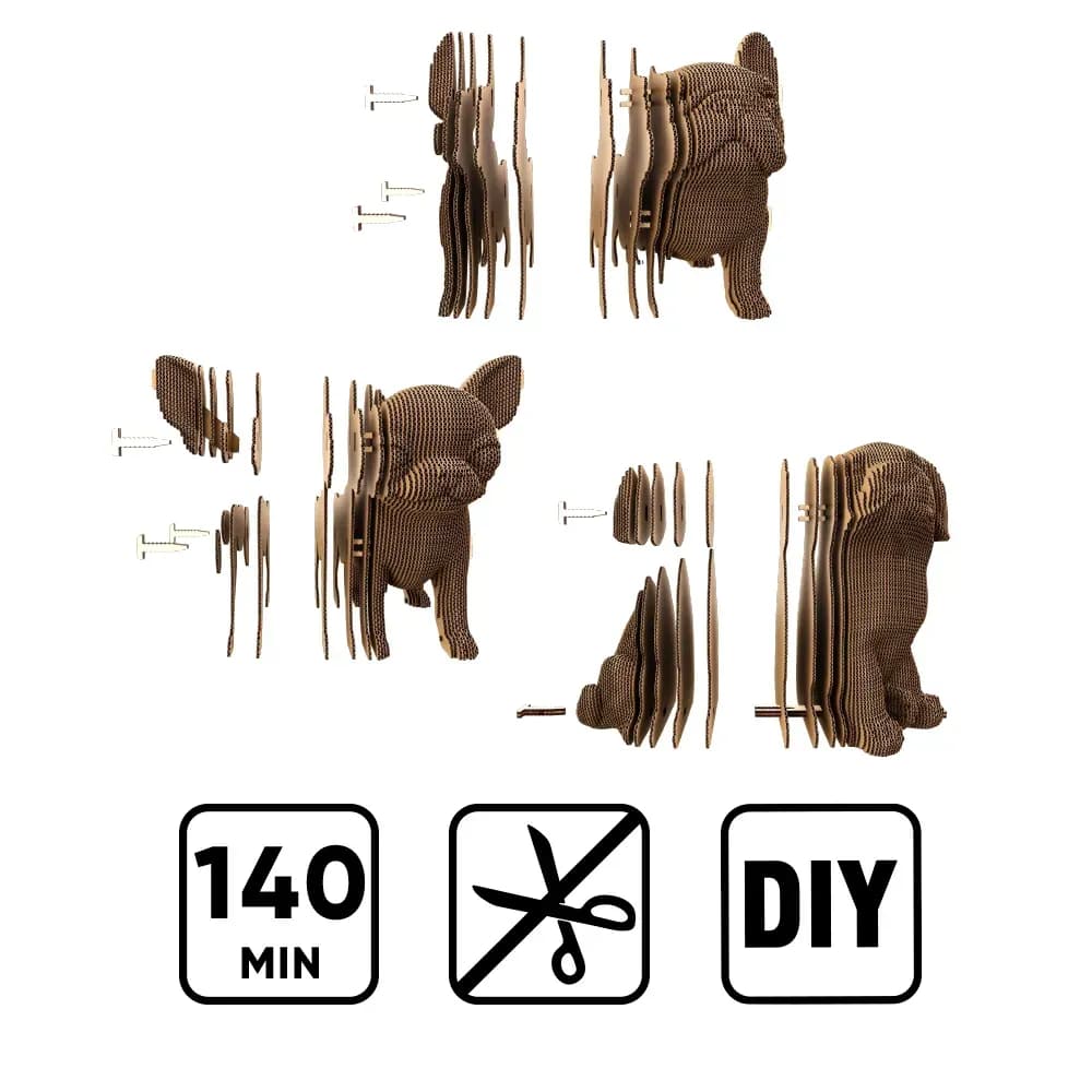 Картонний конструктор "Cartonic 3D Puzzle PUPPIES TRIO", фото - 2