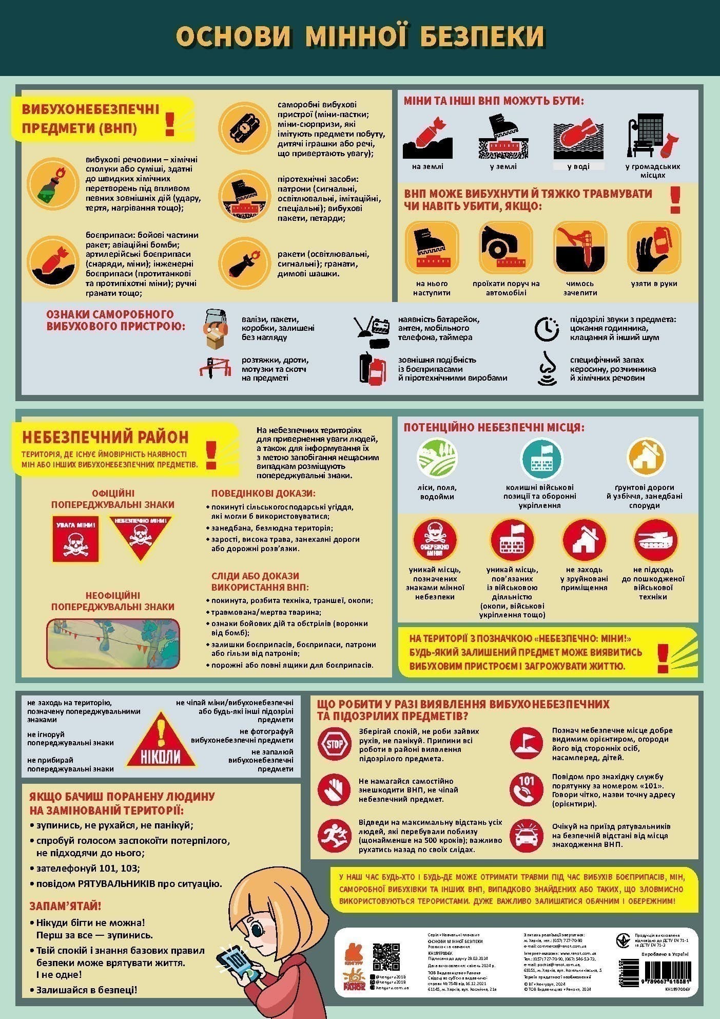 Навчальні плакати. Основи мінної безпеки, фото - 1