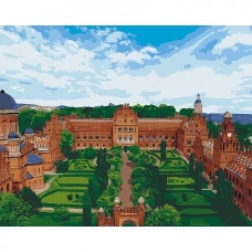 Набір для розпису по номерах &amp;quot;Український Хогвартс&amp;quot; 40*50см, фото - 1