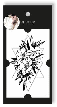 Тату &amp;quot;Квіти у графіці&amp;quot;, фото - 2