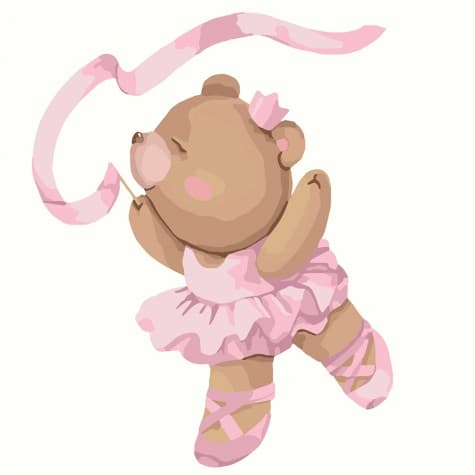 Набір для розпису по номерах. &amp;quot;Балеринка&amp;quot; 30*30см, фото - 1