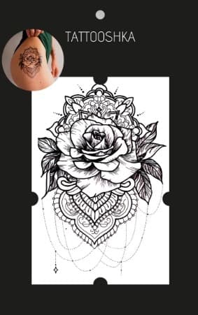 Тату &amp;quot;Вишукана троянда&amp;quot;, фото - 2