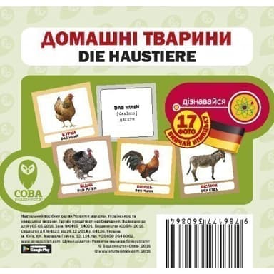 Посібник Домашні тварини нім. укр