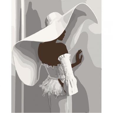 Набір для розпису &amp;quot;Пані з Ефіопії&amp;quot; 40*50 см