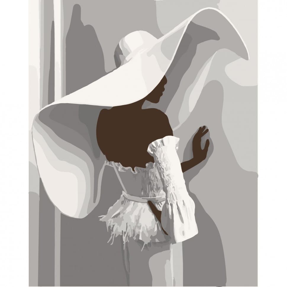 Набір для розпису &amp;quot;Пані з Ефіопії&amp;quot; 40*50 см, фото - 1