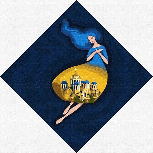 Набір для розпису по номерах. &amp;quot;Берегиня Володимирська&amp;quot; 30х30см, фото - 1