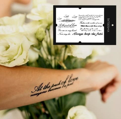 Тату сет &amp;quot;10+ написів&amp;quot;, фото - 1