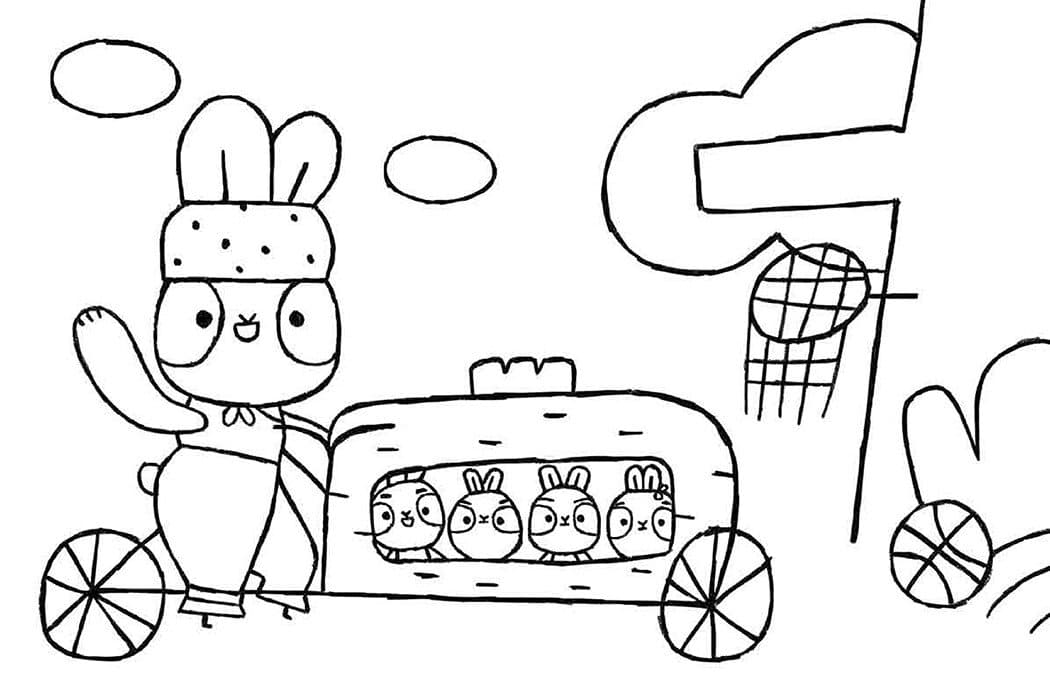 Гра з кольором. Хоробрі зайці. Подорож зайцебусом, фото - 2