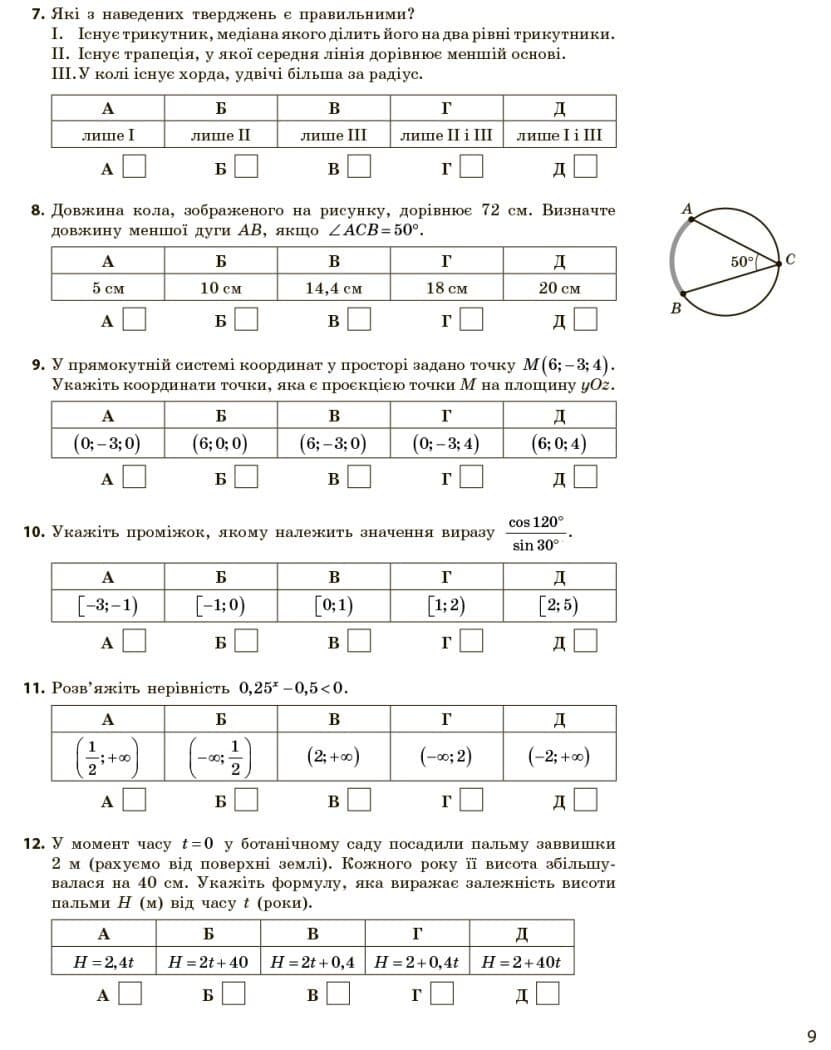 НМТ 2026 Математика. Тестовий зошит, фото - 2