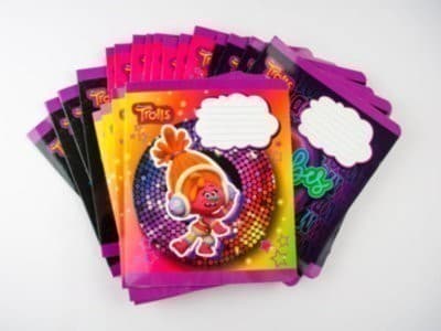 Комплект зошитів скоба 18 арк., лінія, Серія Тролли (20 шт в комплекті), фото - 1