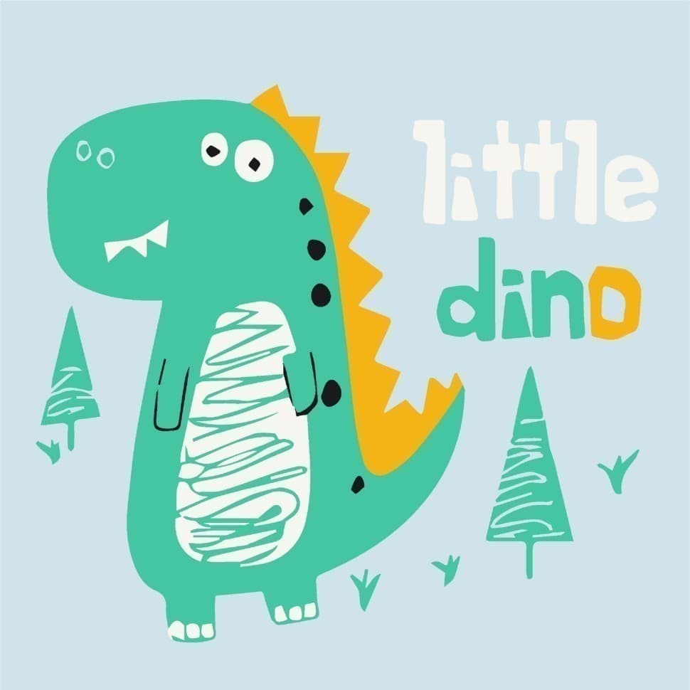 Набір для розпису &amp;quot;Little dino&amp;quot; 30*30 см, фото - 1