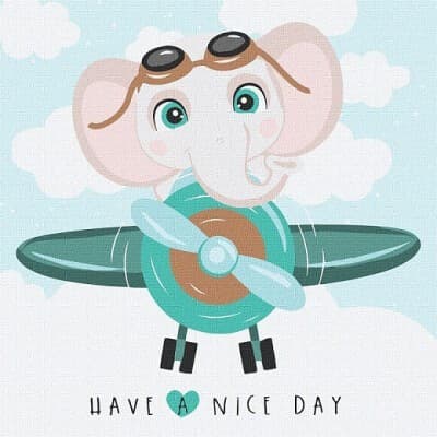 Набір для розпису по номерах. &amp;quot;Веселий політ&amp;quot; 30х30см, фото - 1