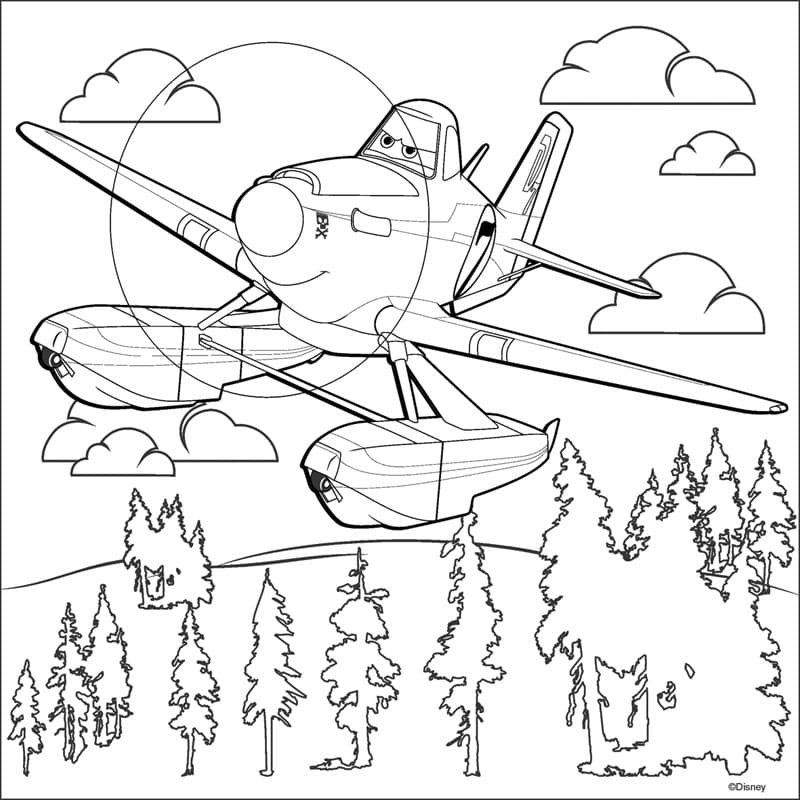 Роспись по холсту.Самолет маленький, фото - 1