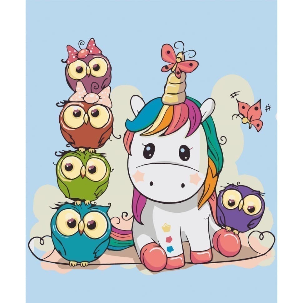 Набір для розпису &amp;quot;Казкові друзі&amp;quot; 40*50 см, фото - 1