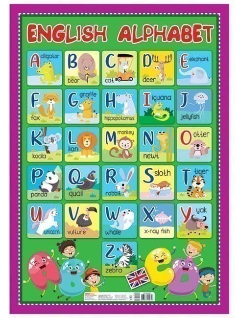 Алфавіт.Англійська абетка друкована, фото - 1