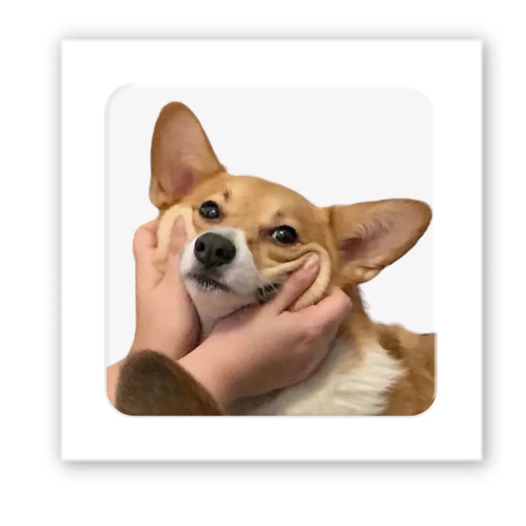 3D-стікер &amp;quot;Щасливий коргі&amp;quot;, фото - 2