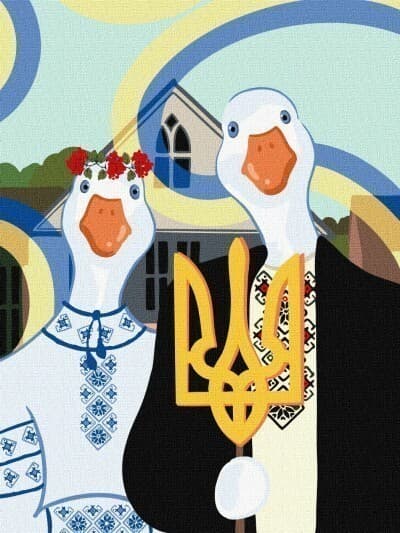 Набір для розпису по номерах. &amp;quot;Українська готика&amp;quot; 30х40см, фото - 1