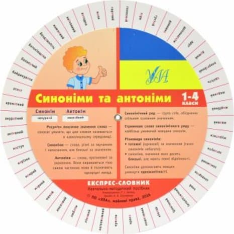 Експрес-словник. Синоніми та антоніми. 1-4 клас, фото - 1