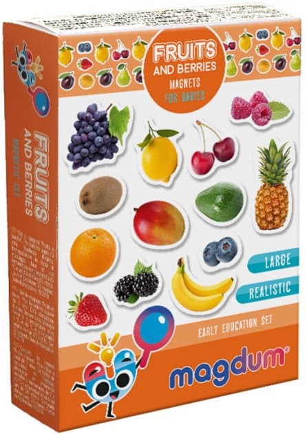 Набір магнітів &amp;quot;Фрукти та ягоди&amp;quot; ML4031-11 EN, фото - 1