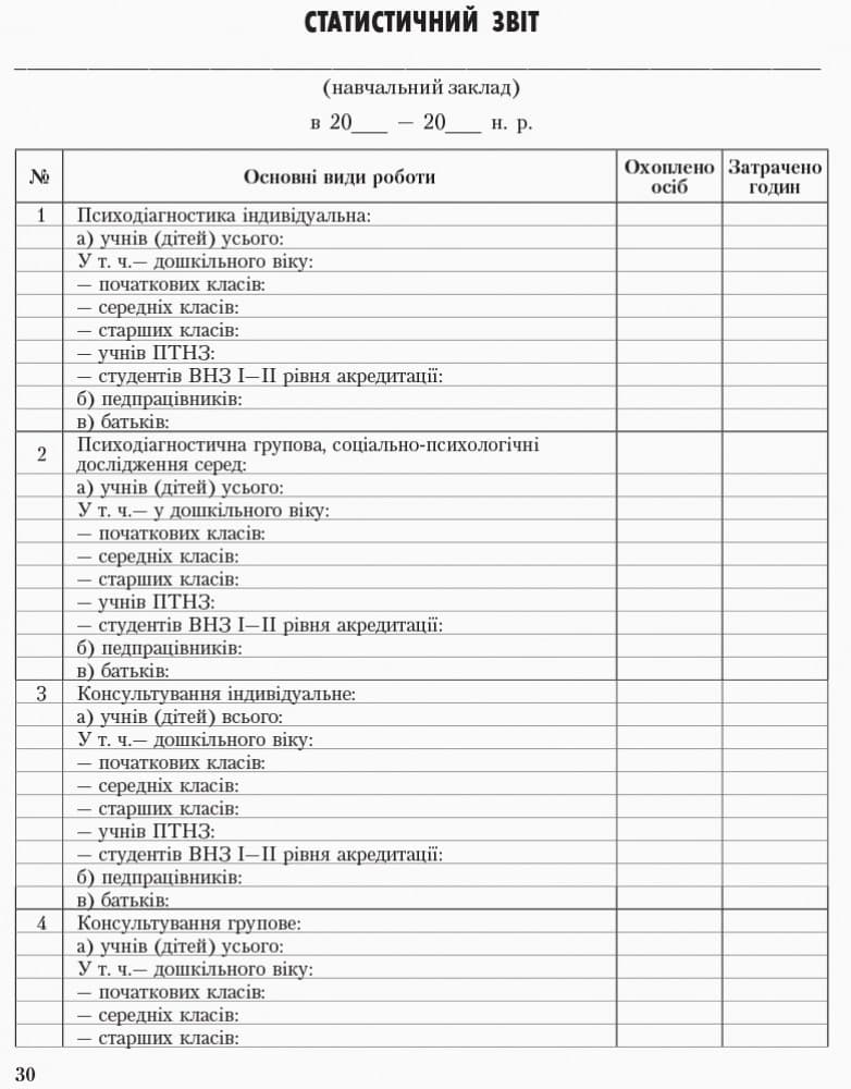 ШД Журнал щоденного обліку роботи практ. ПСИХОЛОГА соц. педагога, фото - 3