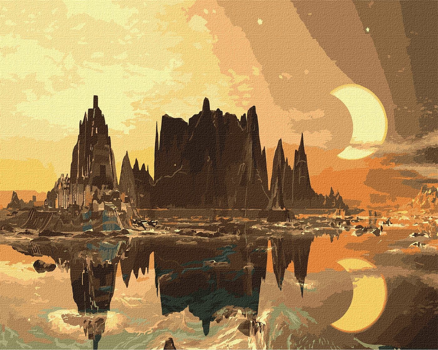 Набір для розпису по номерах. &amp;quot;Золоте місто&amp;quot; 40х50см, фото - 1