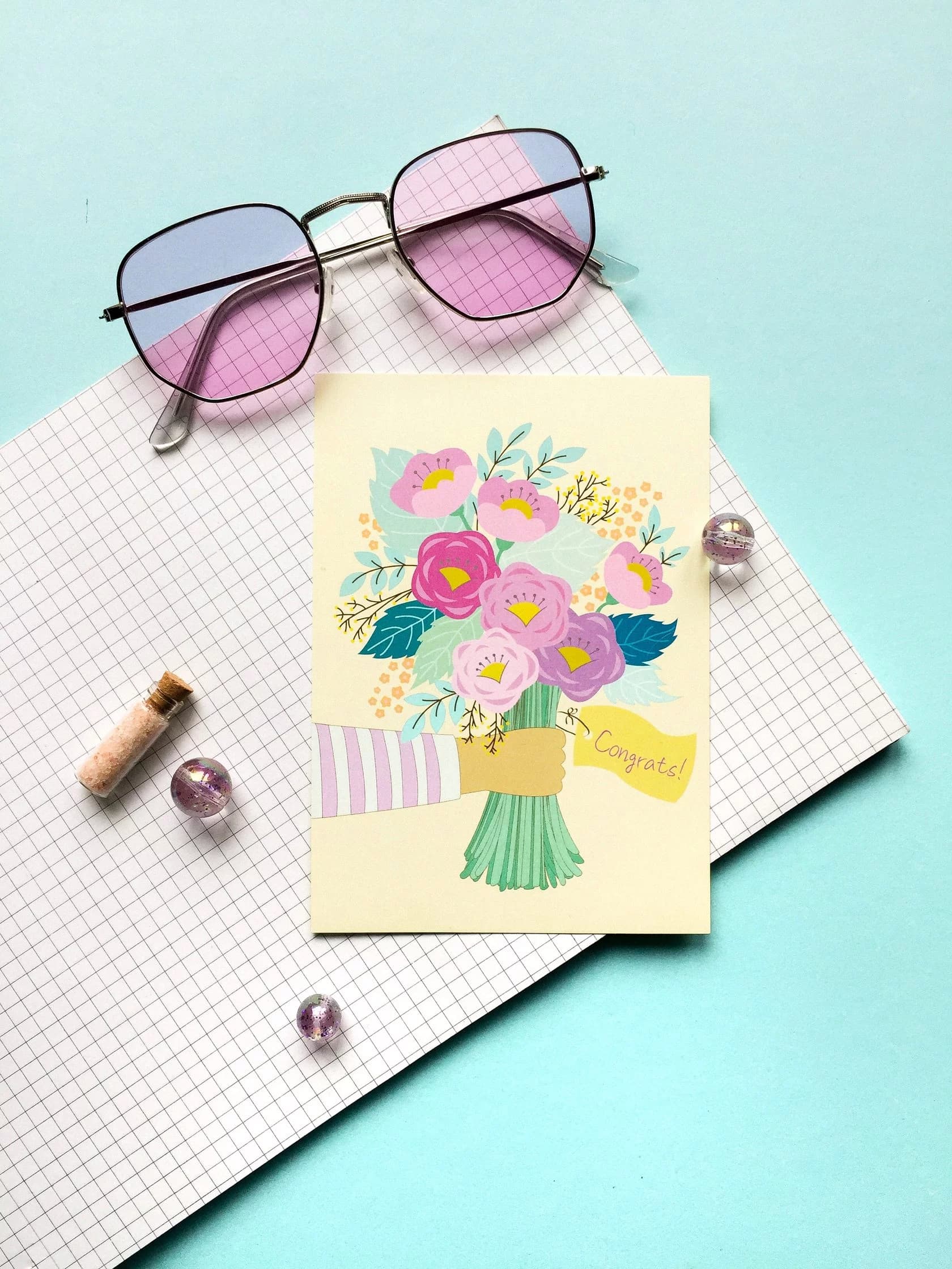 Листівка класична Flowers, фото - 1