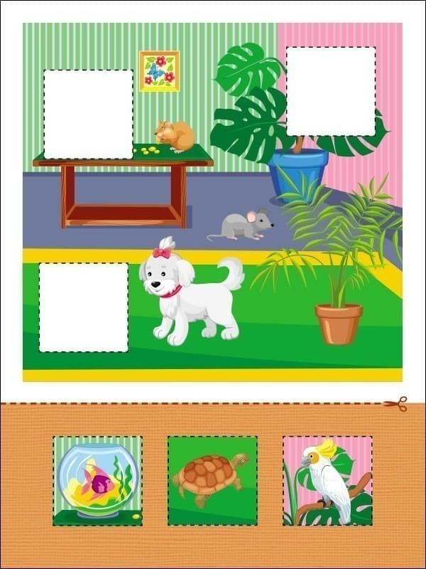 Аплікації. Рівень 1. Вирізання квадратів, прямокутників, фото - 2