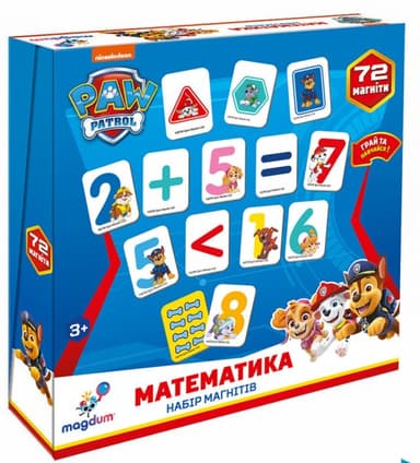 Набір магнітів Щенячий патруль Математика ML4034-11
