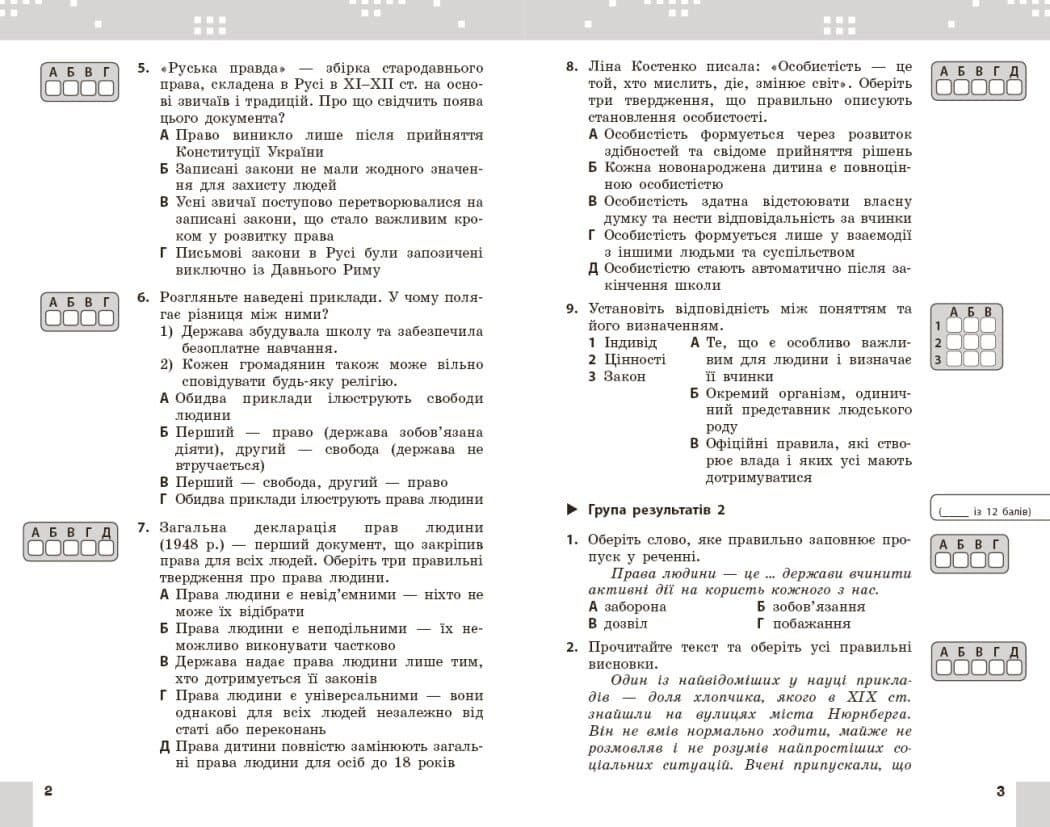 НУШ Громадянська освіта. 6 клас. Поточне та підсумкове оцінювання за групами результатів + діагностувальна робота, фото - 2