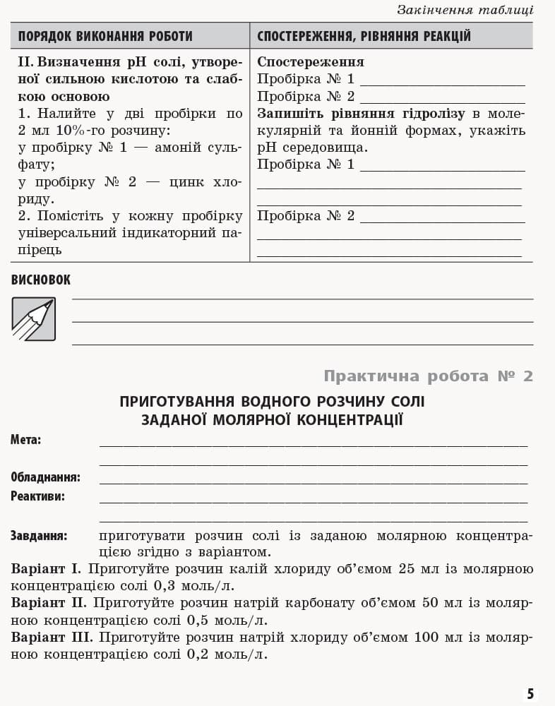 Хімія (профільний рівень). 11 клас. Зошит для практичних робіт, фото - 3