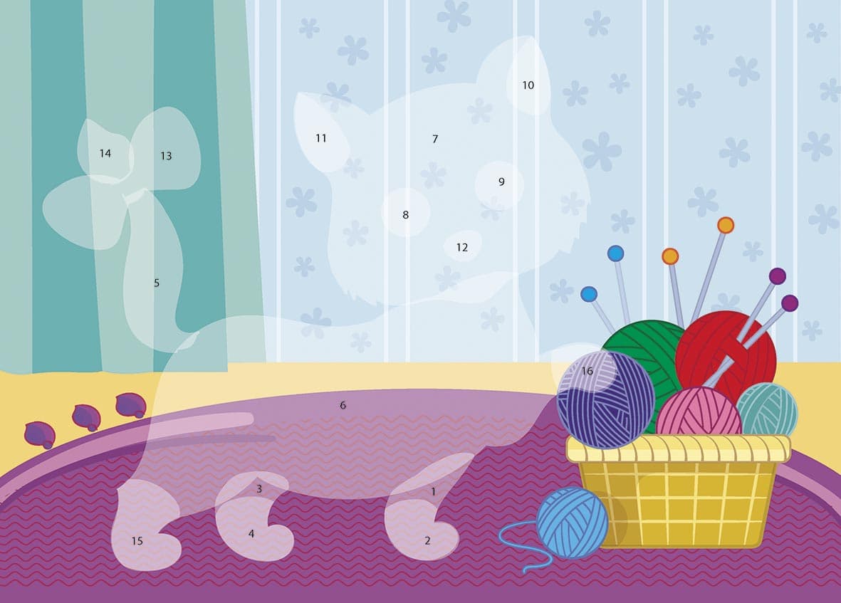 Малюнки з наліпок : Цуценя, фото - 3