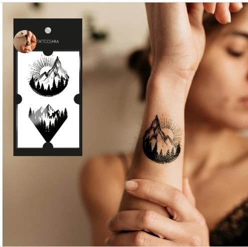Тату &amp;quot; Світанок у горах&amp;quot;, фото - 1
