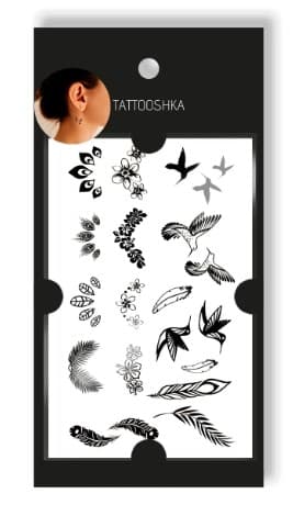 Тату сет &amp;quot;Пір'я&amp;quot;, фото - 1