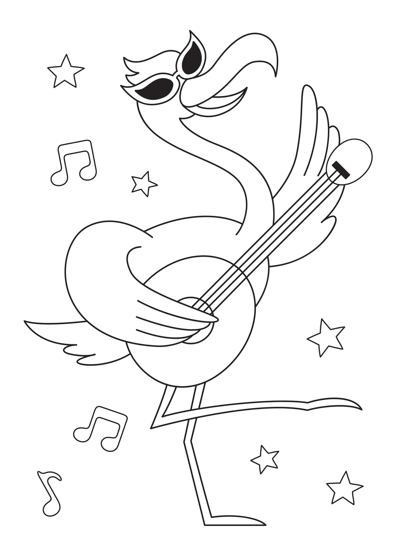 Розмальовка. Тваринки на концерті, фото - 2