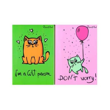 Блокнот А 5, 80 л. кол. кл. Funny Cats асорт.