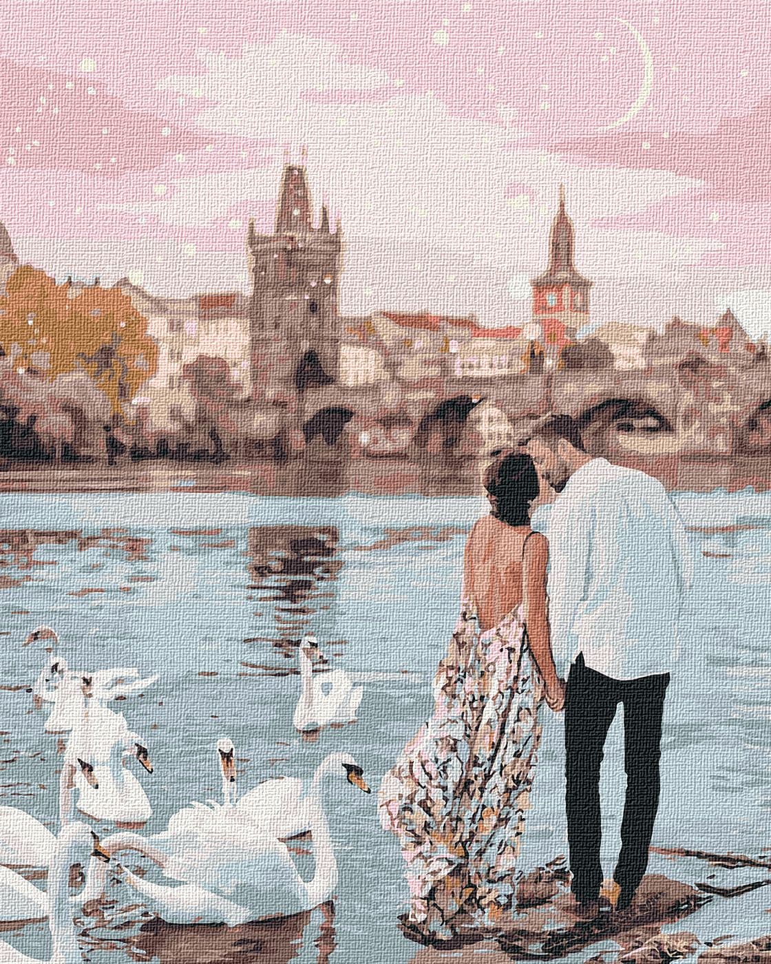 Набір для розпису по номерах.&amp;quot;Прогулянка Прагою&amp;quot; 40*50см, фото - 1