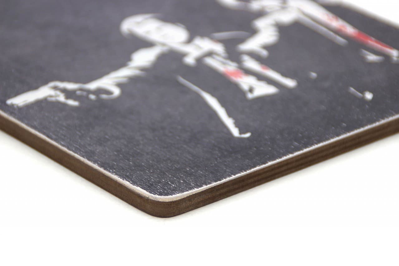 Постер &#39;Pulp Fiction. Криминальное чтиво. Винсент и Джулс. Арт&#39;, фото - 3