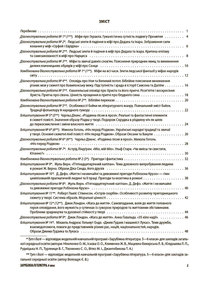 Зарубіжна література. Усі діагностувальні роботи. 6 клас, фото - 2
